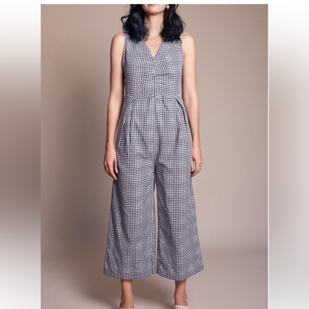 NWT Wray Gingham Freeman Jumpsuit Dakota Johnson